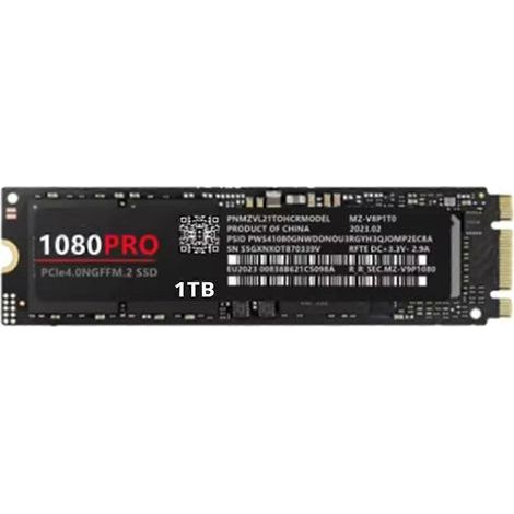 Disque dur SSD 1080PRO M.2 2280 PCIe 4.0 NGFF 1 To, vitesse de lecture 7 000 Mo/s (1/5)
