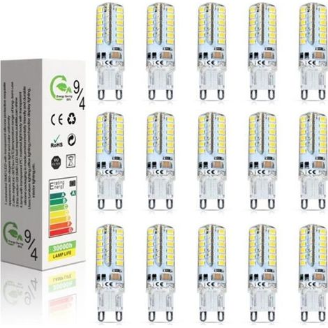 Ampoule LED 15X G9 5W 48 SMD 2835LED Blanc Chaud 400LM - Haute qualité Marque - Classe énergétique A++ (1/4)