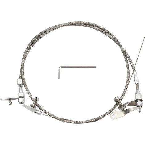 Kit de câble de kick de transmission, remplacement de la détente de kick tressé en acier inoxydable pour Ford C6 (1/5)