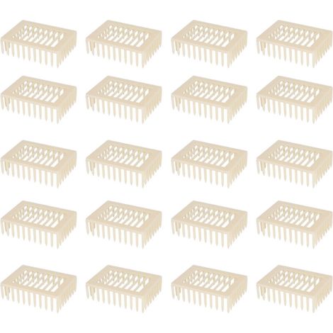 Lot de 20 boîtes carrées en plastique pour l'élevage de reines, outils apicoles. - AquaForge