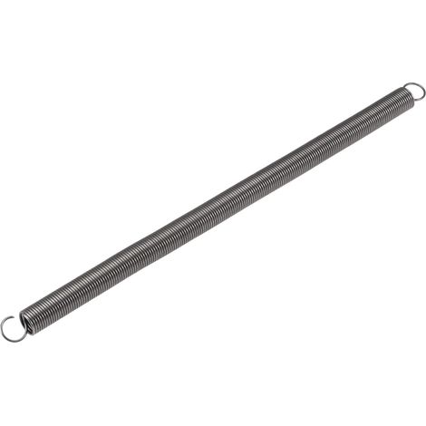 Tension Spring Extension Springs 14 mm OD 1.4 mm Wire Dimension 525 mm Extended Length 300 mm Free Length Spring Steel 3.8 kg Load Capacity Grey (1/4)