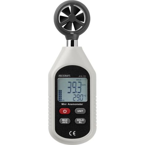 VOLTCRAFT AN-10 Anemometro 0.3 fino a 30 m/s Ventola magnetica