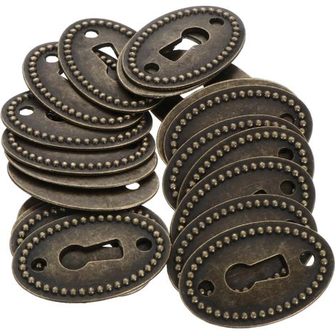 VILLCASE Lot de 40 plaques recouvrement ovales pour serrure (1/5)