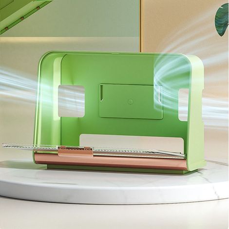 Boîte de rangement mural pour WiFi et multiprise - Capacité XL en PP/PET Cyan 30x12x22cm - [Accessoire organisation] + [Organisateur mural] + [Coffret avec couvercle] (1/5)