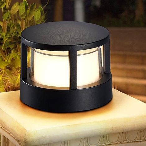 Applique Murale Cylindrique B 5W, Lampe LED Extérieure IP65 pour Jardin, Allée et Terrasse (1/5)