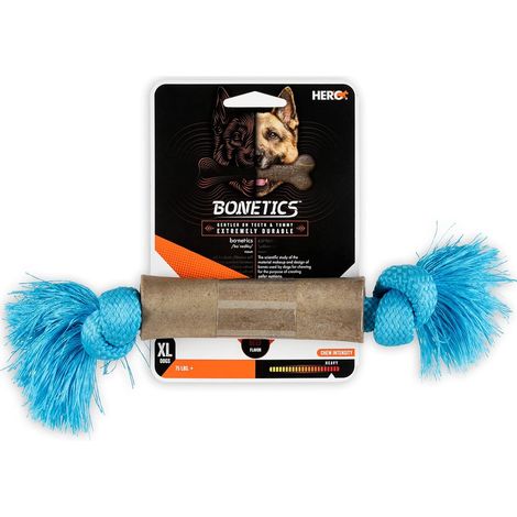Hero - Bonetics Tassel Bone - Os pour chiens - Os pour chiots - Conçus pour les chiens de très grande taille jusqu'à 34 kg - Bleu (saveur bœuf) (1/3)