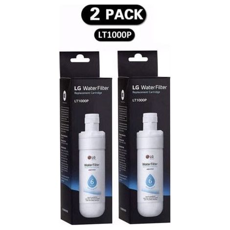 Lot de 2 filtres (LT1000P) Réfrigérateur, filtre à eau du réfrigérateur.. (1/3)