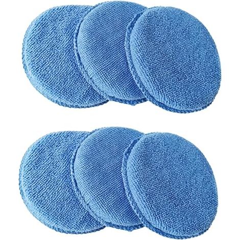 6-teiliges Mikrofaser-Wachspad-Set für die Autopflege, Mikrofaser-Wachspad-Set für die Autopflege zum Reinigen und Polieren feiner Details (1/5)