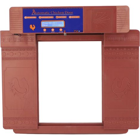Ouvre-Porte de Poulailler télécommandé, Capteur Lumière, Réglage la Minuterie pour Poulet, Canard, Oie, avec écran LED HD (Bronze Antique) Bronze Antique - (1/5)