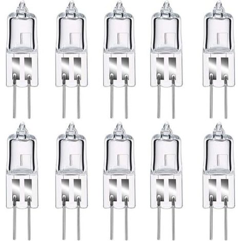 Lot de 8 Ampoule Halogene G4, Ampoule G4 Blanc Chaud 12V 20W, 2800K, 240LM, Intensité Variable, LampeHalogene G4, Lampe à Capsule Transparente pour Puck Light, lustre– Pas de scintillement