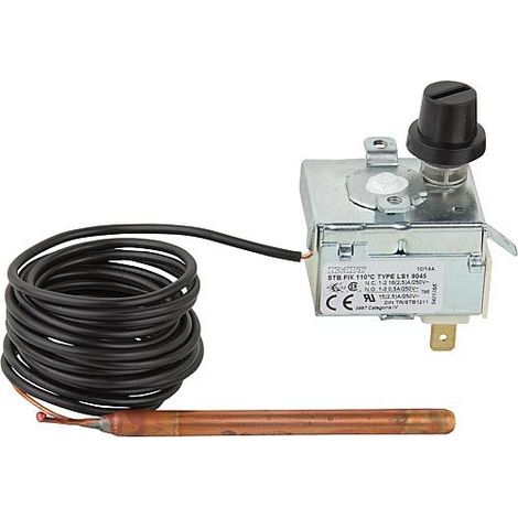 De Dietrich – Limiteur de température de sécurité – Température max 100°C – Longueur capillaire 2000mm – Sonde 6,5 x 100mm – Compatible modèles Oertli