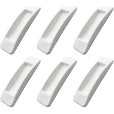 Lot de 6 poignées autocollantes pour porte et fenêtre de placard instantanées avec ouverture pratique - Poignée autocollante pour porte coulissante - Poignée auxiliaire de cuisine (1/4)
