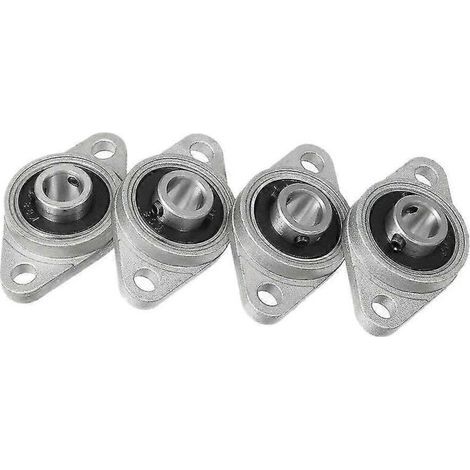4 Kfl08 Stehlager. 8 mm Bohrung. Zinklegierung. Rhombischer Flansch. Für CNC-Bearbeitung.