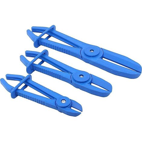 Pinces à Durite, 3 Pièces Pinces de Tuyau Ligne, Pinces à Clamper Les Durites, Pince Collier Durite, Pince Durite Refroidissement pour Tuyaux à Essence, Economie de Carburant, 155, 185, 250mm (1/5)
