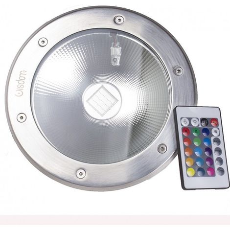 TRADE SHOP - Segnapasso Faretto Calpestabile Led Cob Rgb 30w Ip65 2700 Lumen Con Telecomando - (1/5)
