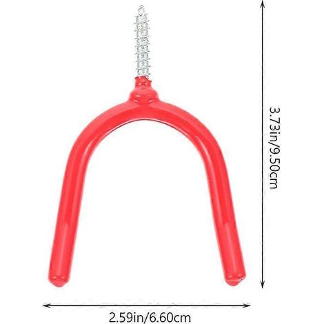 Crochets métalliques multifonctionnels pour garage, permettant d'organiser les outils, comprenant 6 crochets muraux. (1/4)