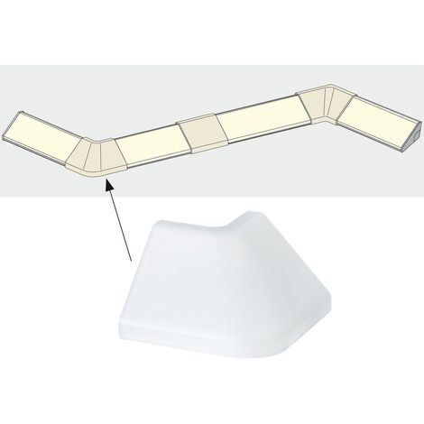 Paulmann Leuchten Paulmann 70265 Cornerper una semplice chiusura del profilo sugli angoli esterni della stanza, confezione da 2 pezzi Delta Profil accessori in plastica satinata per strisce LED [Class (1/5)