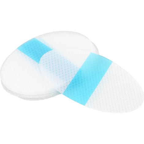 Lot de 10 patchs auriculaires en gel de silicone, sûrs, imperméables et faciles à appliquer. Large zone de couverture. Protection optimale contre les ampoules sous la douche. (1/5)