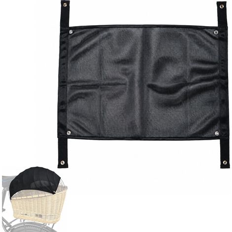 Voile D'ombrage Panier Vélo Chien Arrière 60x38cm Housse Panier Chien Vélo (1/5)