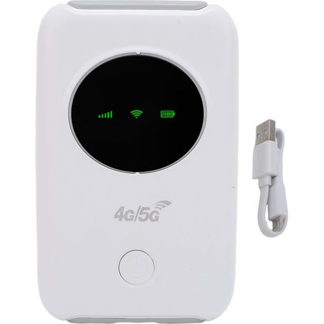 Routeur WiFi portable de voyage 4G 5G LTE WiFi Hotspot mobile 300Mbps avec écran LED couleur haute vitesse, équipé d'une fente pour carte SIM et prenant en charge la connexion de 10 appareils (1/5)