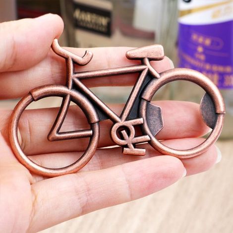 Apribottiglie a forma di bicicletta, regalo di compleanno per ciclisti e hipster. (1/2)