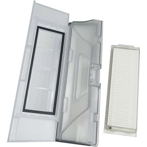 Dust Box with Filter for Xiaomi Mi Robot Vacuum Accessories-Transparent- (1/5)