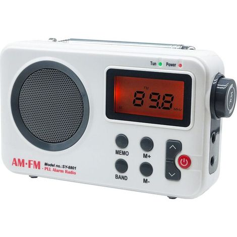 Badezimmerradio mit Lautsprecher. Hochwertiges AM/FM-Radio für Zuhause, Senioren, anspruchsvolle und mobile Nutzung. (1/5)