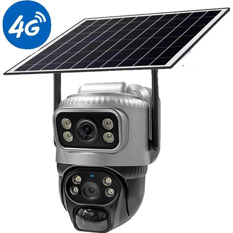 Cámara solar, doble lente, conectividad 4G, cámara 4G, 128 GB adicionales (1/2)