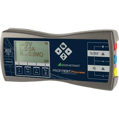 Probador de voltaje gossen-metrawatt pv sun memo compacto USB retroiluminado