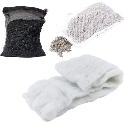 Pack Entretien Filtration Aquarium Charbon & Zéolite MAX 200 L (1/2)