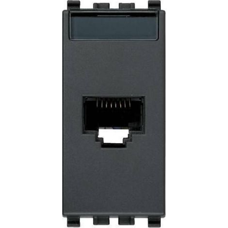 Presa RJ45 Netsafe Cat5e UTP grigio Vimar Eikon 20339.11