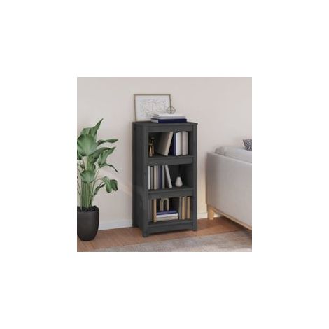 Bibliothèque Gris 50x35x97 Bois de pin massif (1/5)