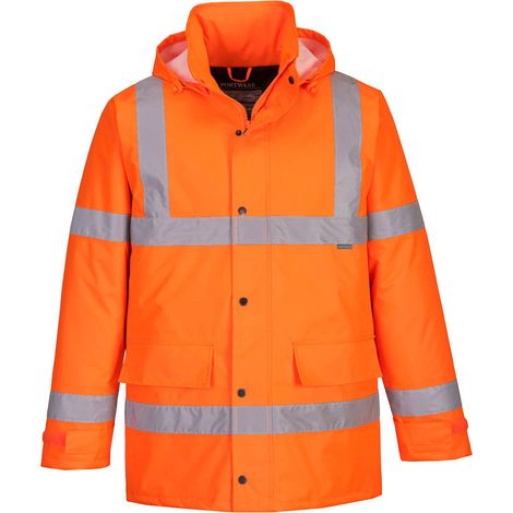 Parka Hi-Vis Traffic  couleur : Orange taille 4XL - PORTWEST