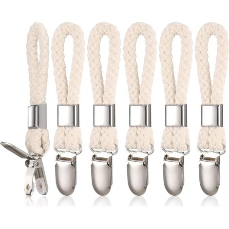 Cintre Pour Serviettes - Pince À Serviette 11 cm - Porte-Torchons Sans Perçage Pour Salle De Bain Cuisine Balcon - Lot De 6