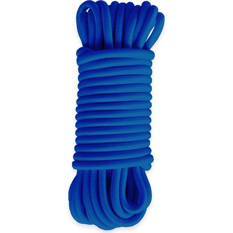 Cuerda elástica Azul 15 metros - Calidad Profesional TECPLAST 9SW - Cable elástico - Diámetro 9 mm