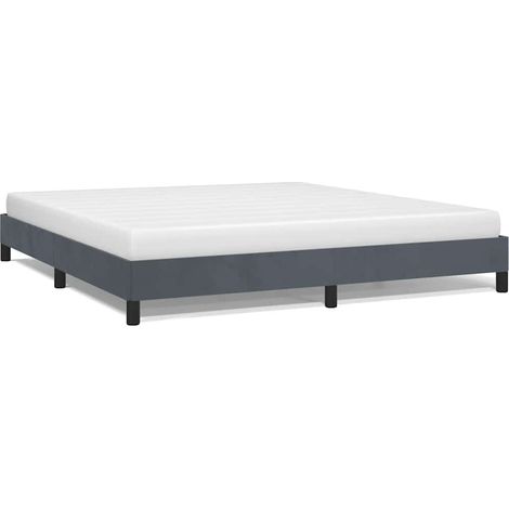 Maison Exclusive - Struttura letto senza Materasso Grigio Scuro California King Velluto (1/5)