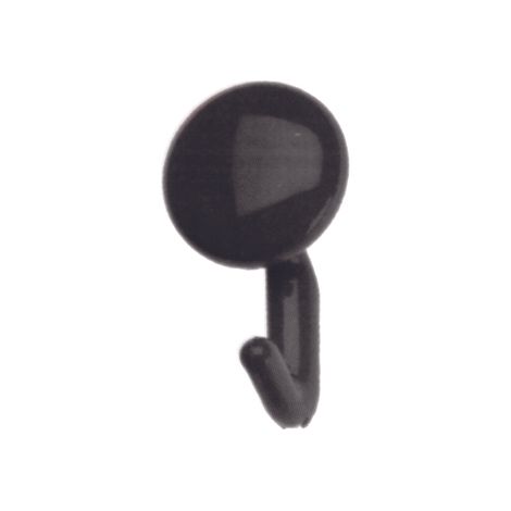 Appendiabito con Pomolo 1 Posto Colore Nero 12 Pezzi