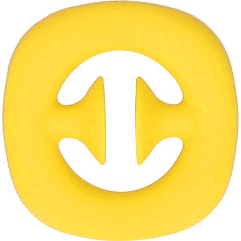 Poignée de Force en Silicone pour Entraînement Musculaire et Anti-Stress - Jaune (1/5)