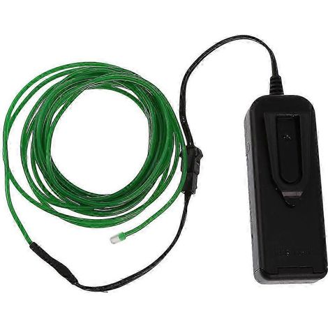 Guirlande lumineuse LED néon luminescente EL de 1 m, rouge-3 Meters-Green (1/5)