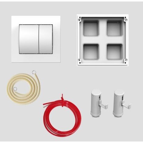 SANIT 16.323.01..0000 Commande de WC 2V pneumatique (1/2)