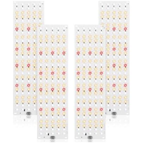 Lampe de croissance LED à spectre complet 540, lot de 4 lampes horticoles, avec minuterie 3/9/12 h, 10 niveaux de luminosité pour plantes d'intérieur[Classe énergétique B] (1/5)