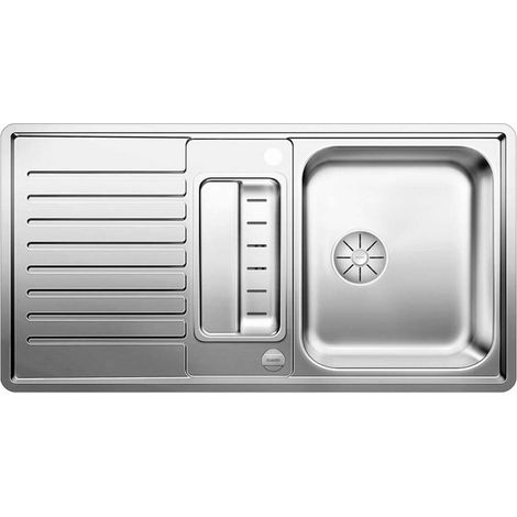BLANCO Einbauspüle CLASSIC Pro 5 S-IF Edelstahl Seidenglanz, InFino Ablaufsystem (1/5)