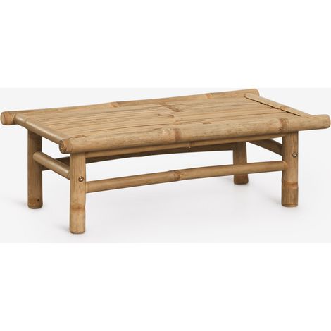 Tavolino da giardino rettangolare 75x40 cm in bambù Isendra SKLUM (1/5)