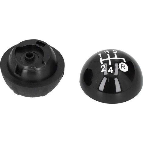 Pommeau de Levier de Vitesses,Kit de Remplacement avec Couvercle Décoratif, Convient pour Fiat 500 500C 2007 2018 LHD RHD