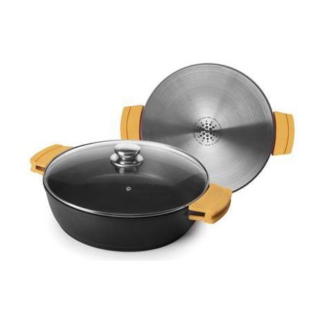 FPLUS guisera c/tapa evolution 30 cms , Fabricado en Aluminio
Diseño simple y actual
Fácil limpieza y manejo
Apto para lavado en lavavajillas