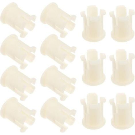 30pièces Manchons De Tige De Roulette Plastique Inserts Pour Roulettes De Chaise Et Meubles Fournitures De Réparation Mobilier (1/5)