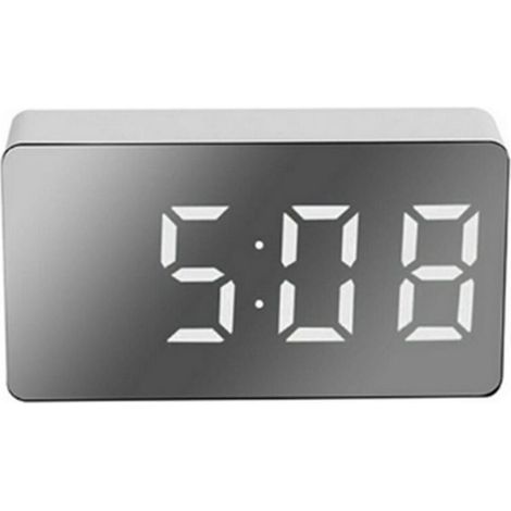 LED miroir réveil numérique réveil multifonctionnel Mini réveil électronique pour chambre salon bureau (1/5)