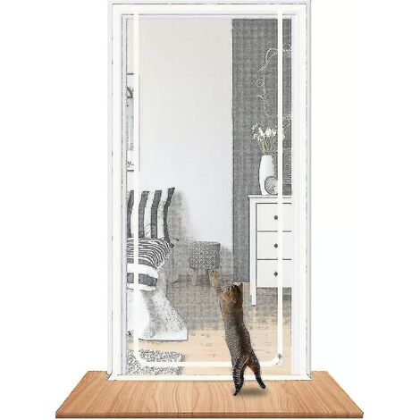 Porte moustiquaire épaisse et résistante pour animaux domestiques (chiens, chats, moustiques), dimensions 90 cm x 210 cm. Convient pour le salon, la chambre, la cuisine, la (1/5)