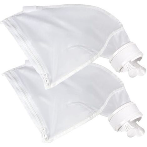Sac pour Nettoyeur de Piscine pour Polaris 280480, Sacs à glissière en Nylon Blanc Tout Usage(2pk) (1/5)