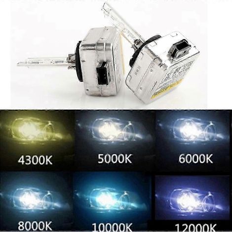 1 par de bombillas de xenón HID D1S D1C de 4300K, 5000K, 6000K, 8000K y 12000K para luces de coche (25-26 pulgadas)